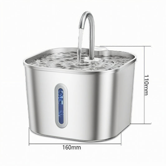 Aster Pro Stainless Steel Pet Water Fountain - OKIEEPET
