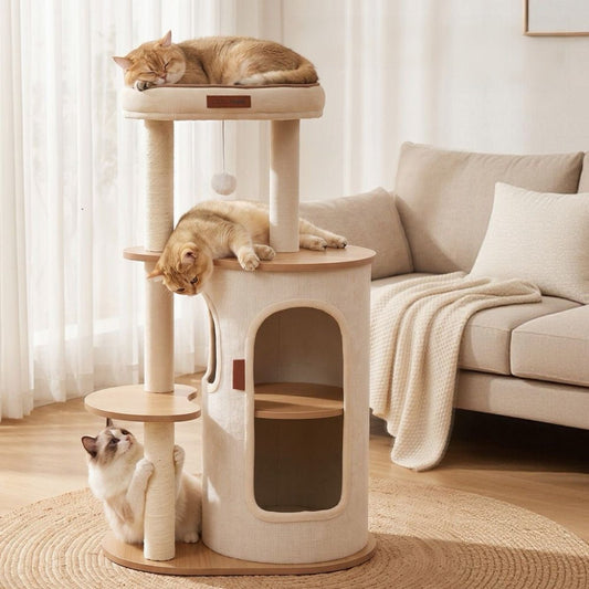 Lunora Cocoon Cat Tree - OKIEEPET