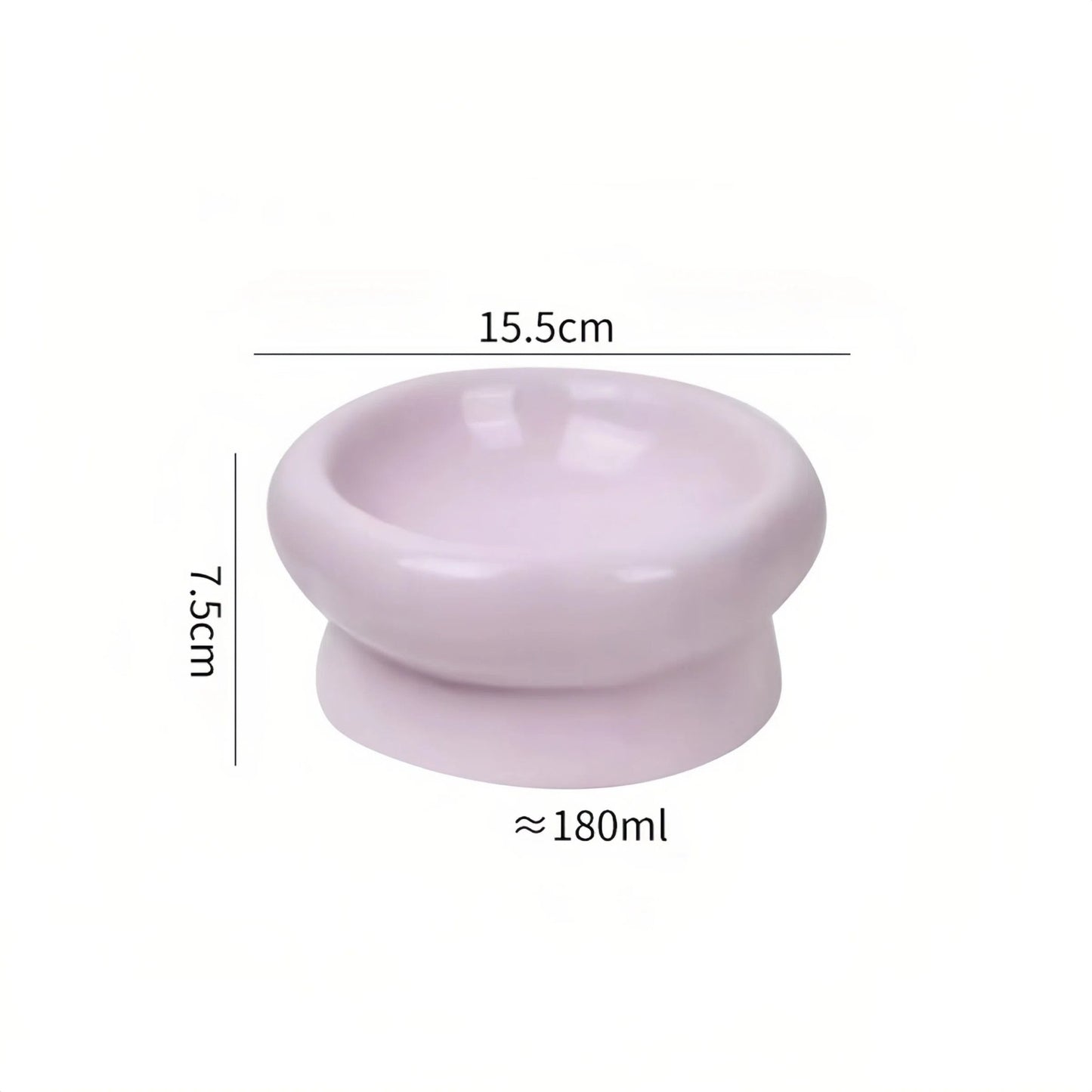 SweetDrip Purple Donut Ceramic Cat Bowl - OKIEEPET