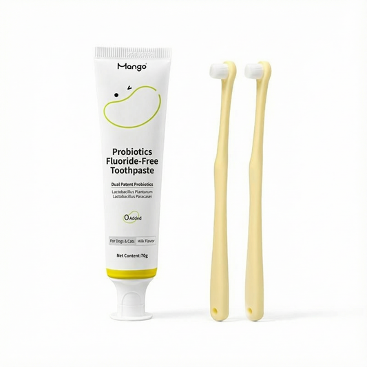 Cat Toothbrush & Probiotic Toothpaste Set