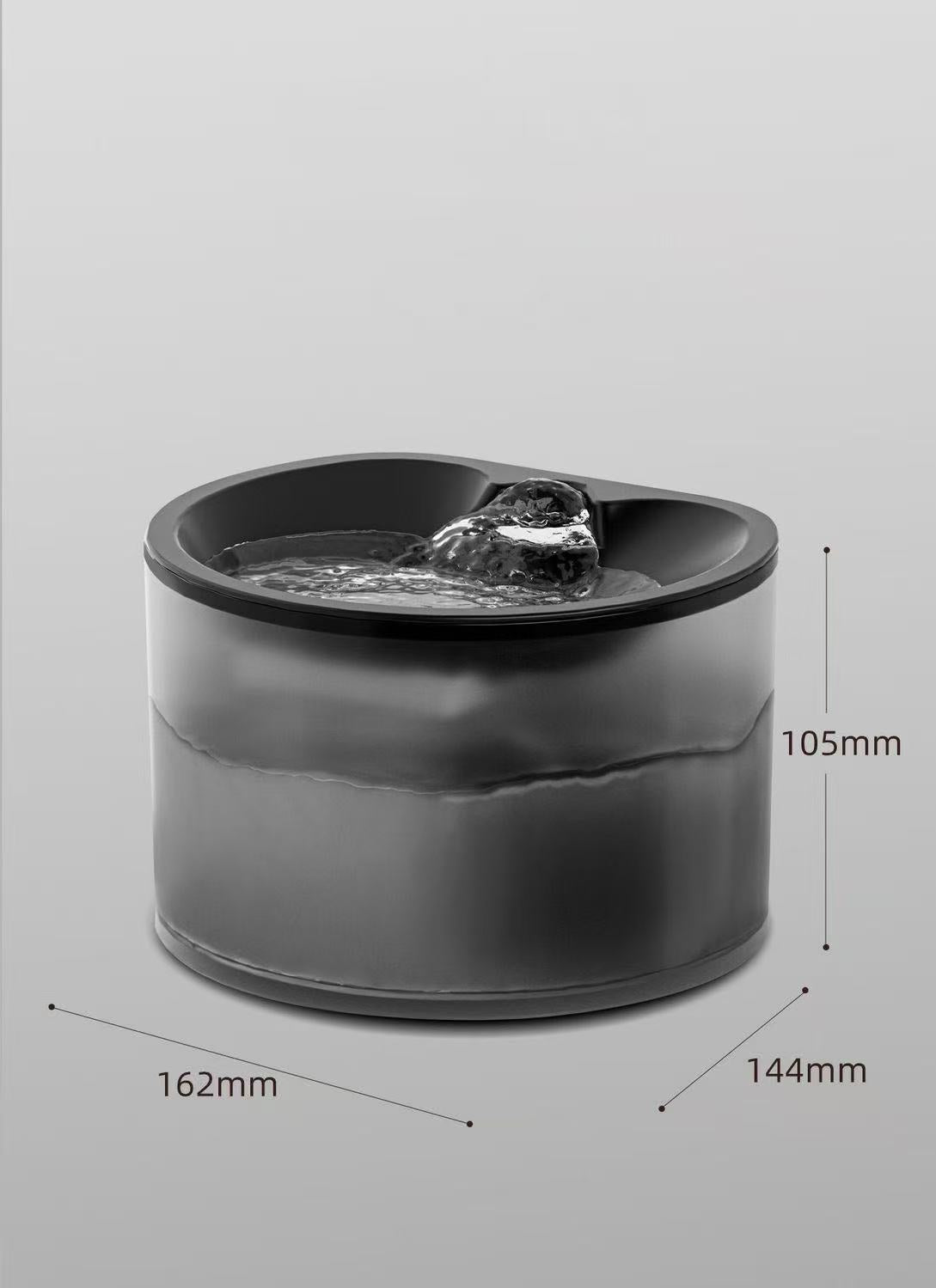 Pet Water Fountain with Natural Spring Flow Black & Green