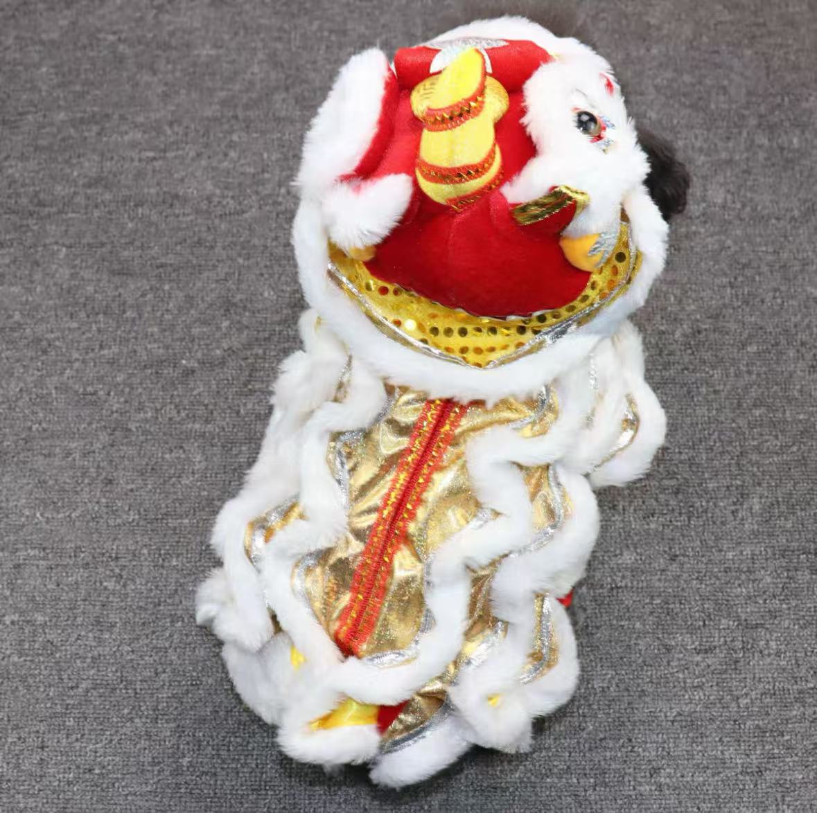 Pet Lion Dance Costume – Festive Cat & Dog Outfit  - OKIEEPET