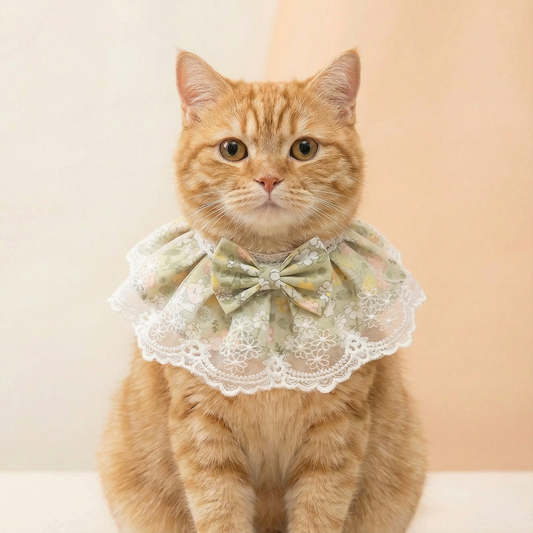 Vintage Floral Accessories, Cute collars, bows & outfit accents for cats and small dogs, stylish and comfortable - OKIEEPET
