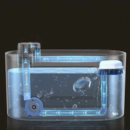 Aster Pebble Pet Water Fountain - OKIEEPET
