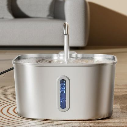 Aster Pro Stainless Steel Pet Water Fountain - OKIEEPET