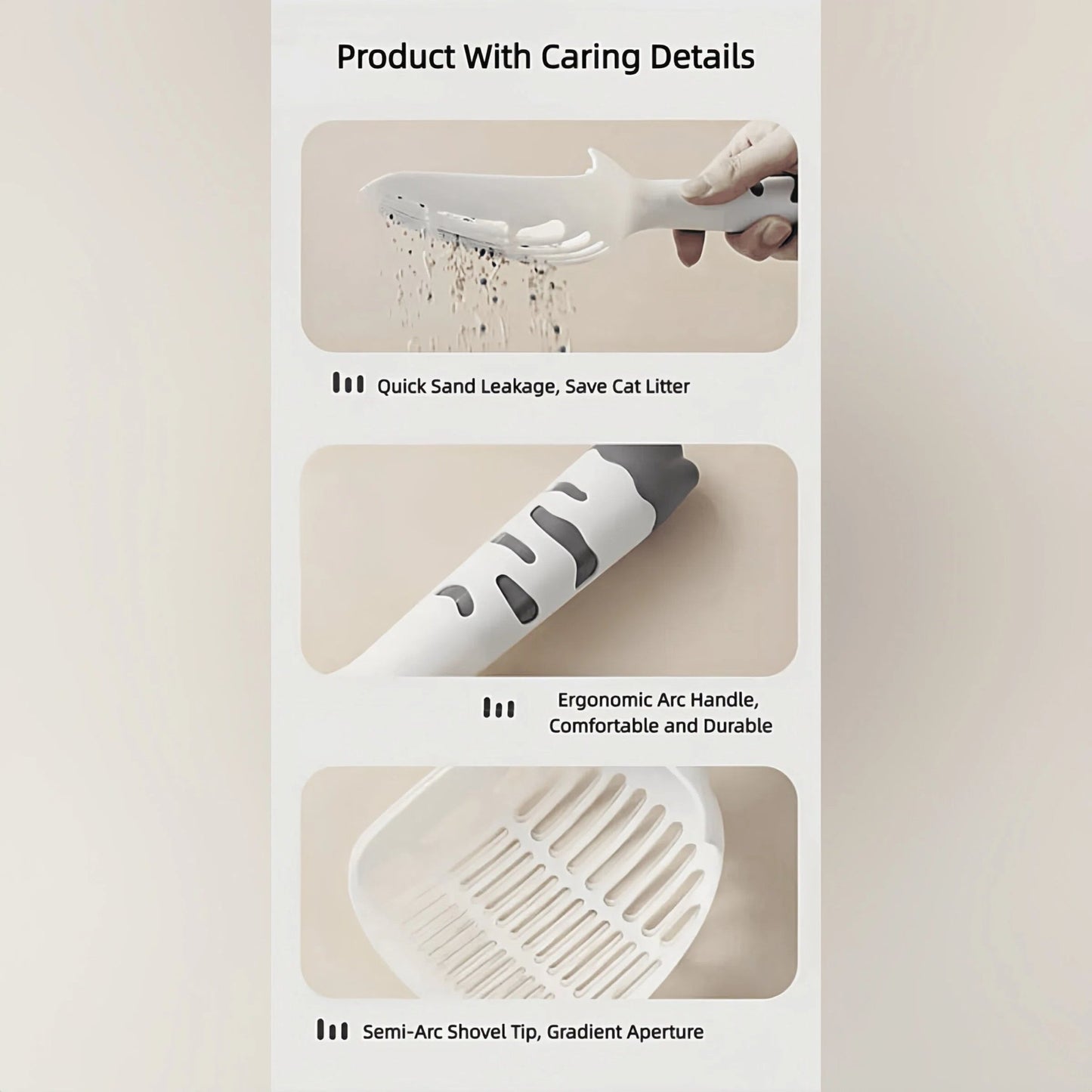 Cat Litter Scoop With Fine Holes - OKIEEPET