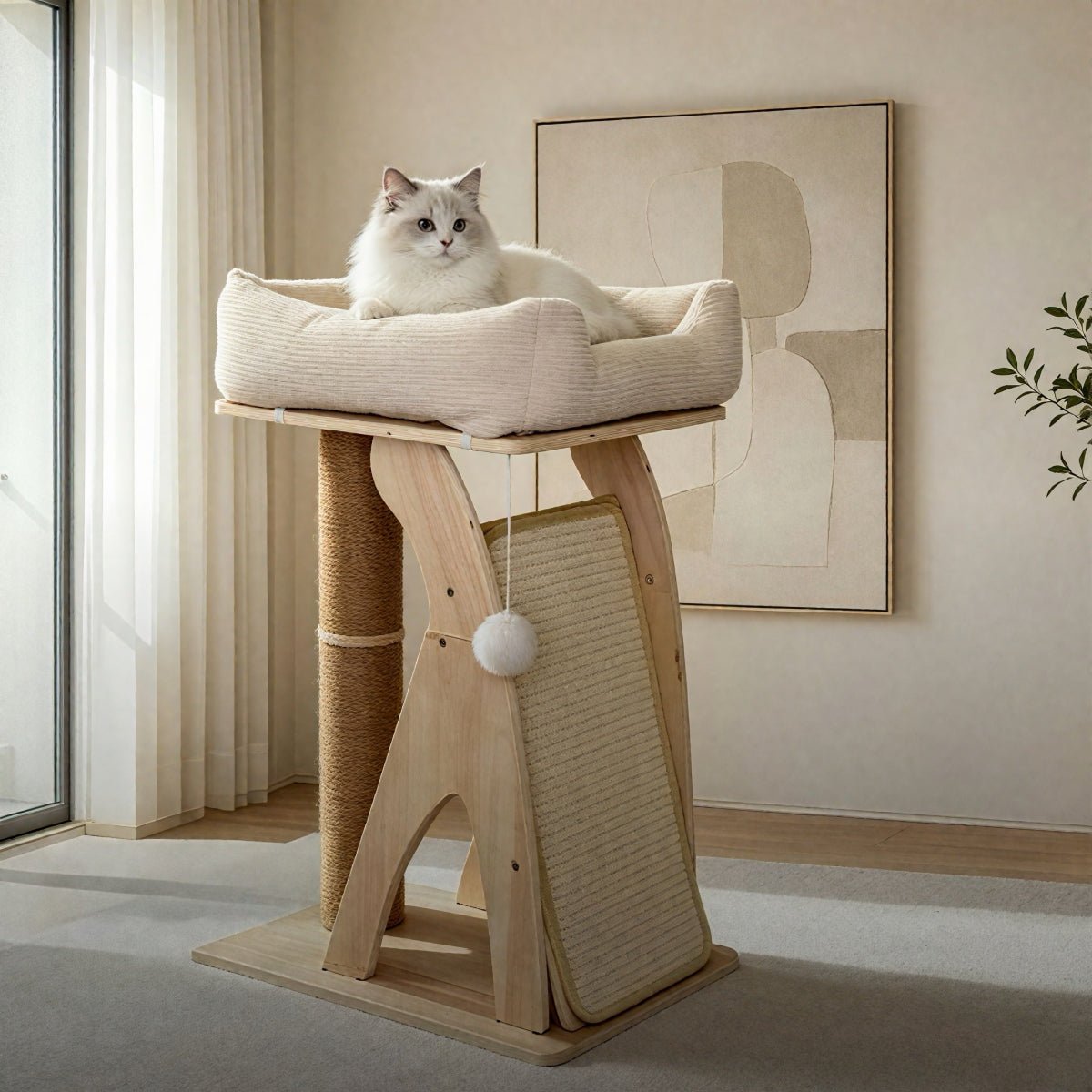 CozyHaven Lounge Cat Scratcher - OKIEEPET