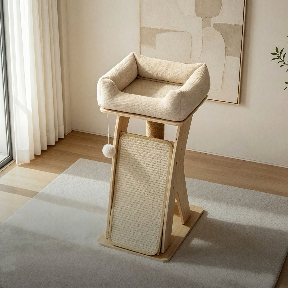 CozyHaven Lounge Cat Scratcher - OKIEEPET