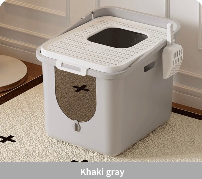 Enclosed Top - Entry Cat Litter Tray - Large Size - OKIEEPET
