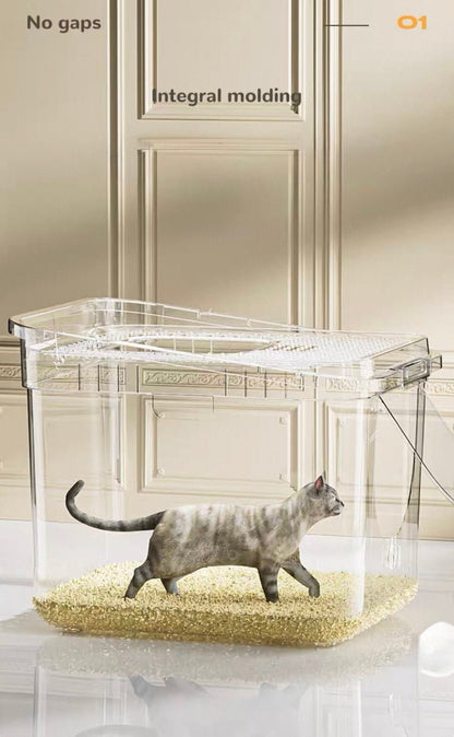 Enclosed Top - Entry Cat Litter Tray - Large Size - OKIEEPET