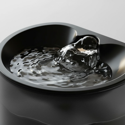 Pet Water Fountain with Natural Spring Flow Black & Green