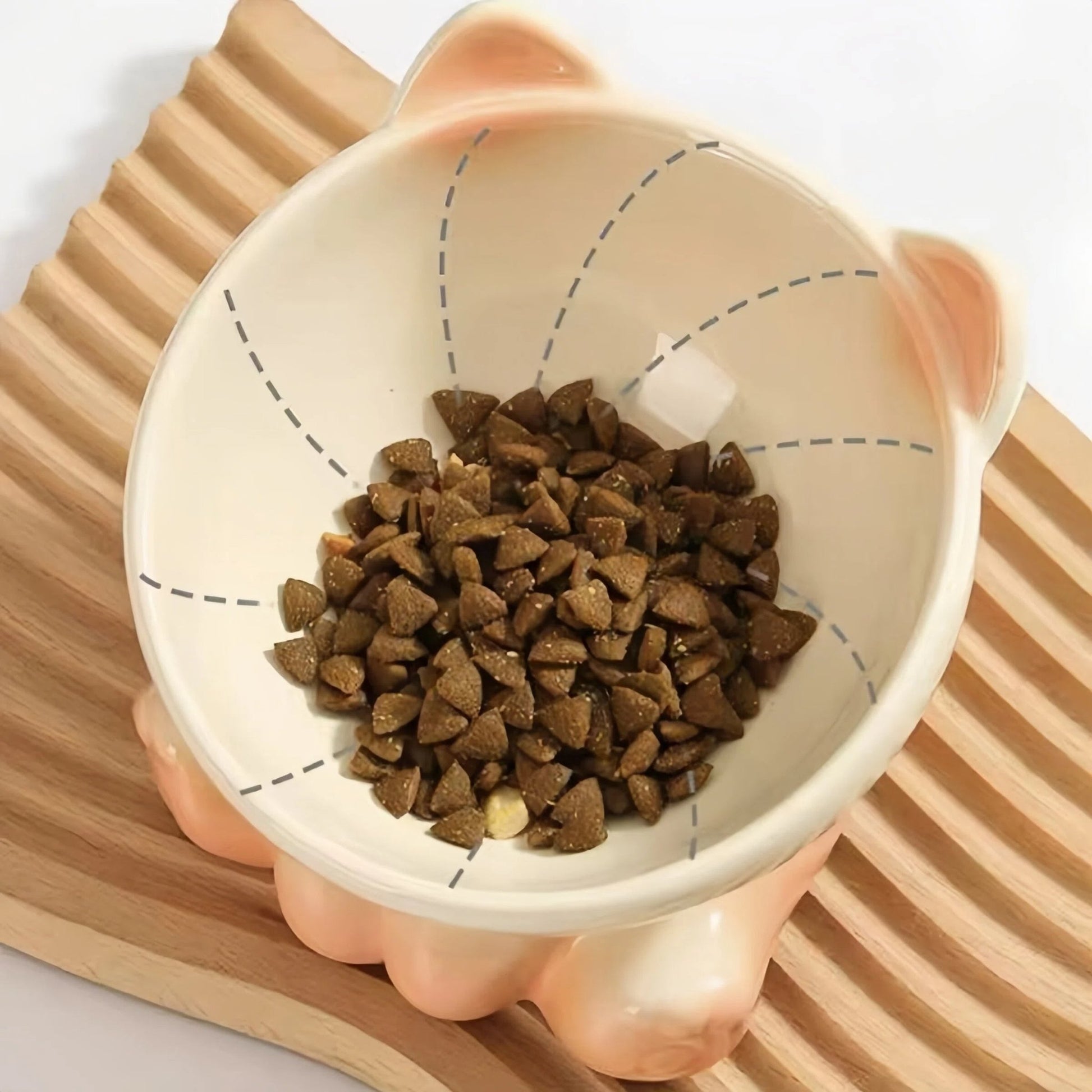 Gradient Ceramic Pet Bowl Ergonomic Anti - Spill - OKIEEPET