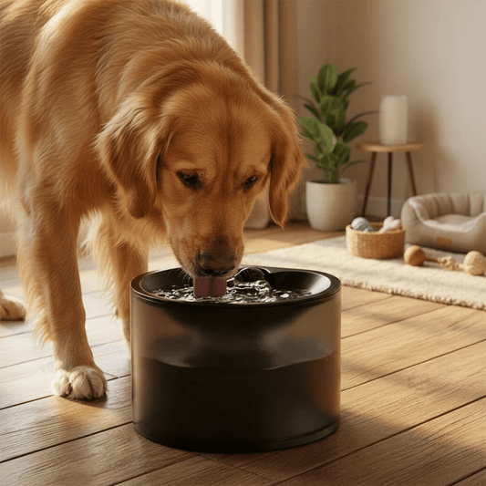 Pet Water Fountain with Natural Spring Flow Black & Green - OKIEEPET