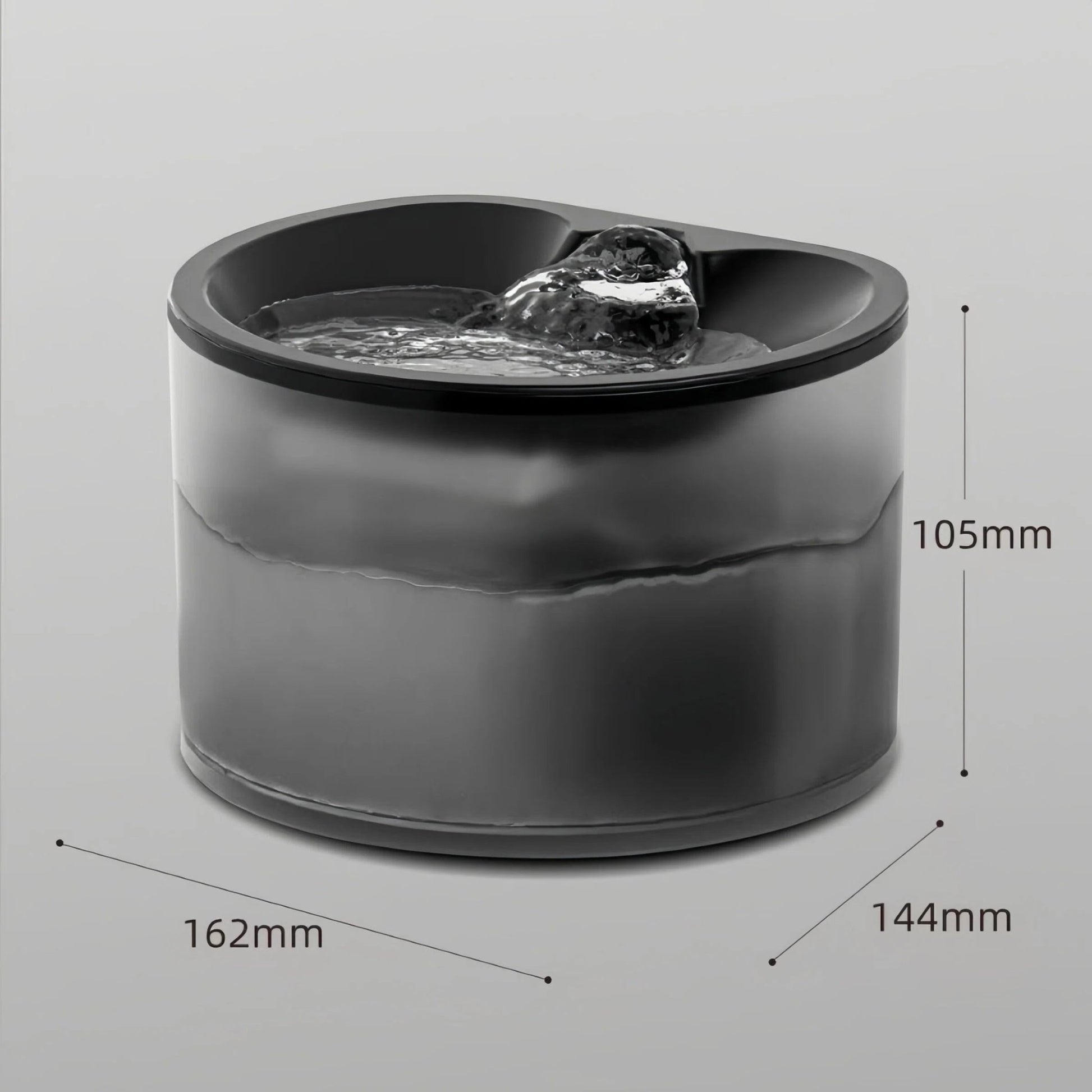 Pet Water Fountain with Natural Spring Flow Black & Green - OKIEEPET