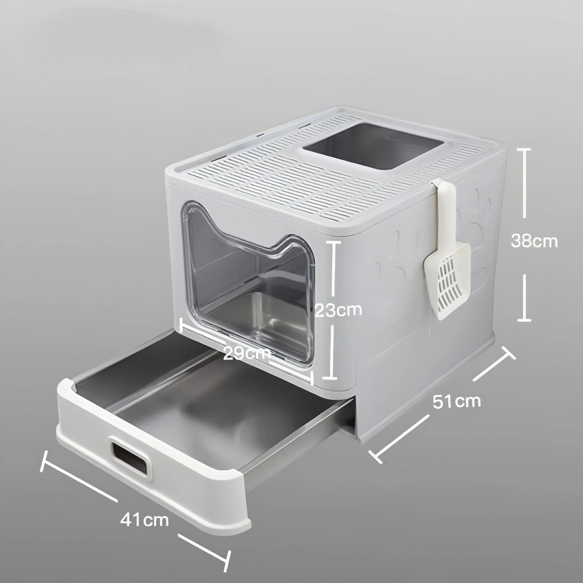 DrawerNest Enclosed Cat Litter Box - OKIEEPET