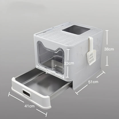 DrawerNest Enclosed Cat Litter Box - OKIEEPET