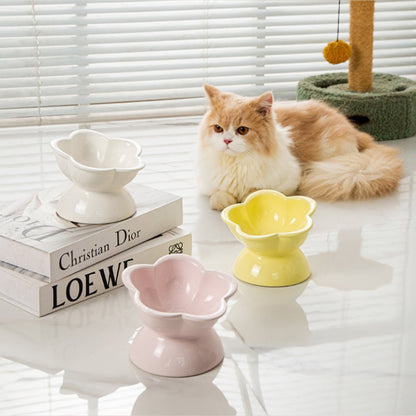 Pre - Order: Elevated Tilted Ceramic Cat Bowl - OKIEEPET