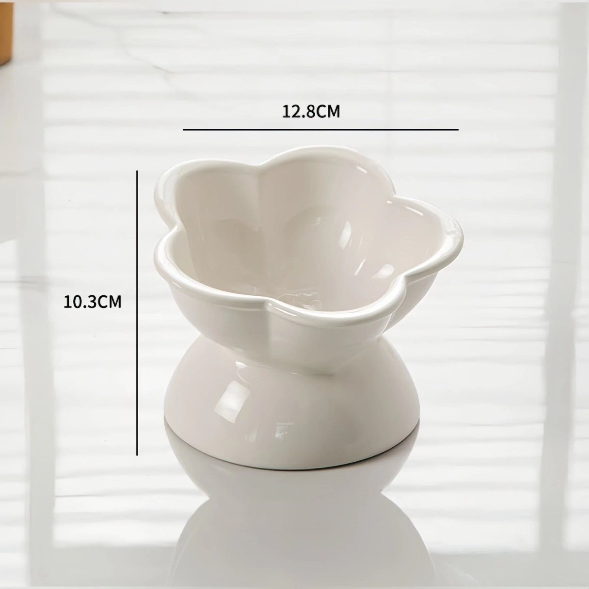 Pre - Order: Elevated Tilted Ceramic Cat Bowl - OKIEEPET