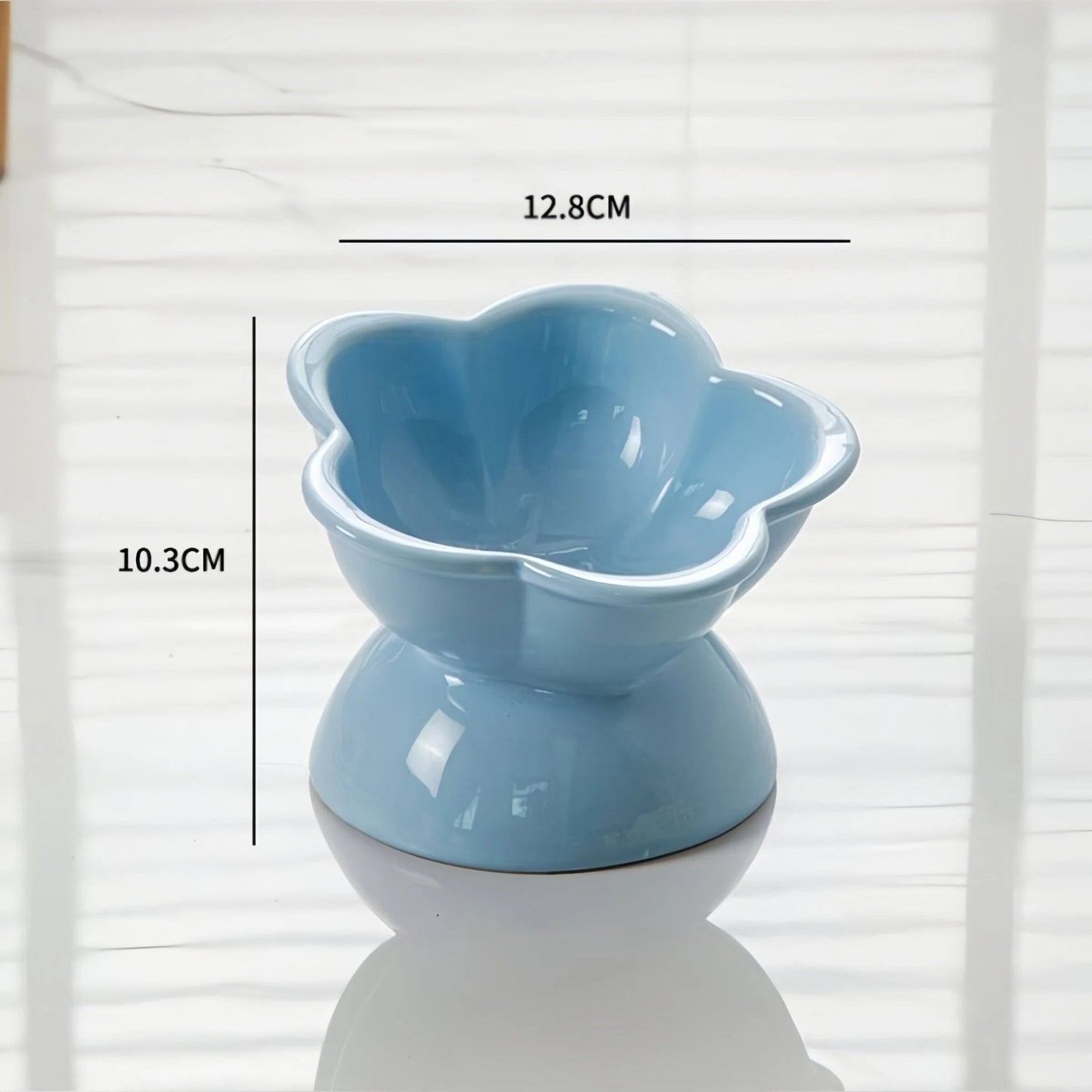Pre - Order: Elevated Tilted Ceramic Cat Bowl - OKIEEPET