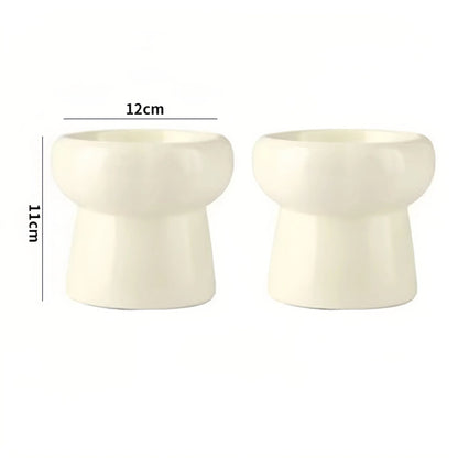 Pre - Order: Mini Donut Elevated Ceramic Pet Bowl – 12cm - OKIEEPET