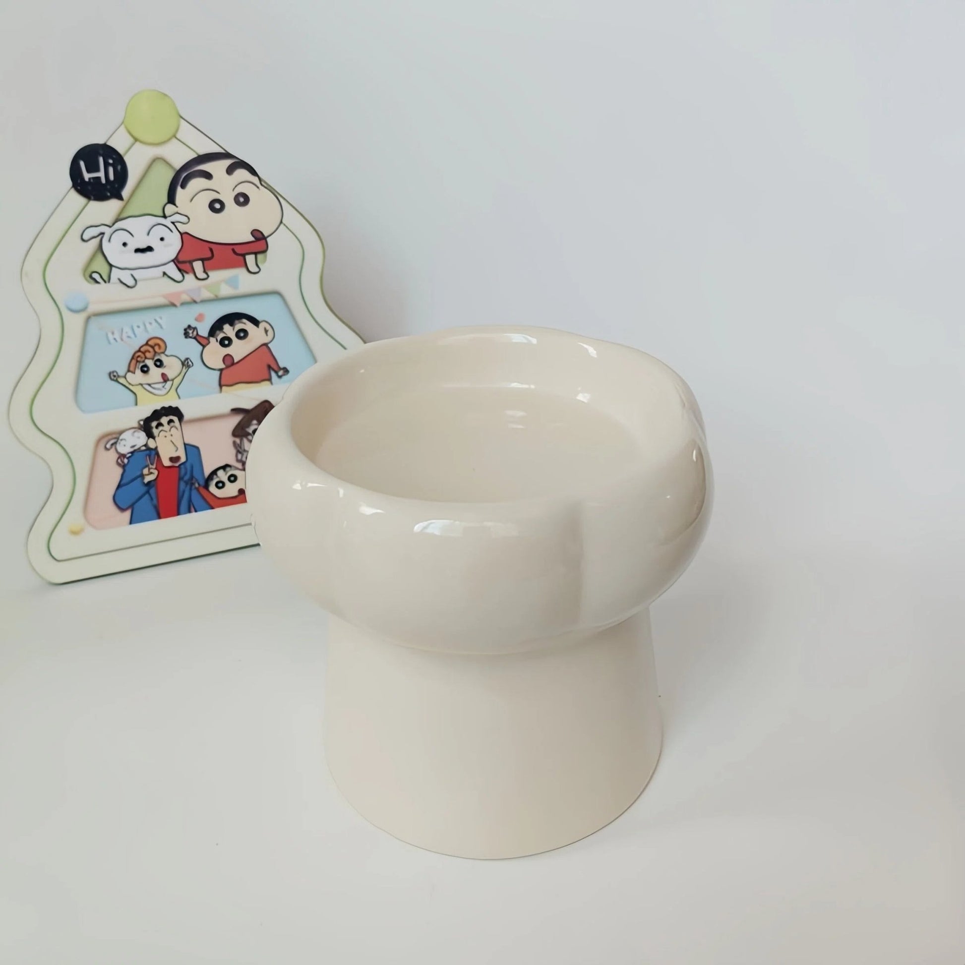 Pre - Order: Mini Donut Elevated Ceramic Pet Bowl – 12cm - OKIEEPET