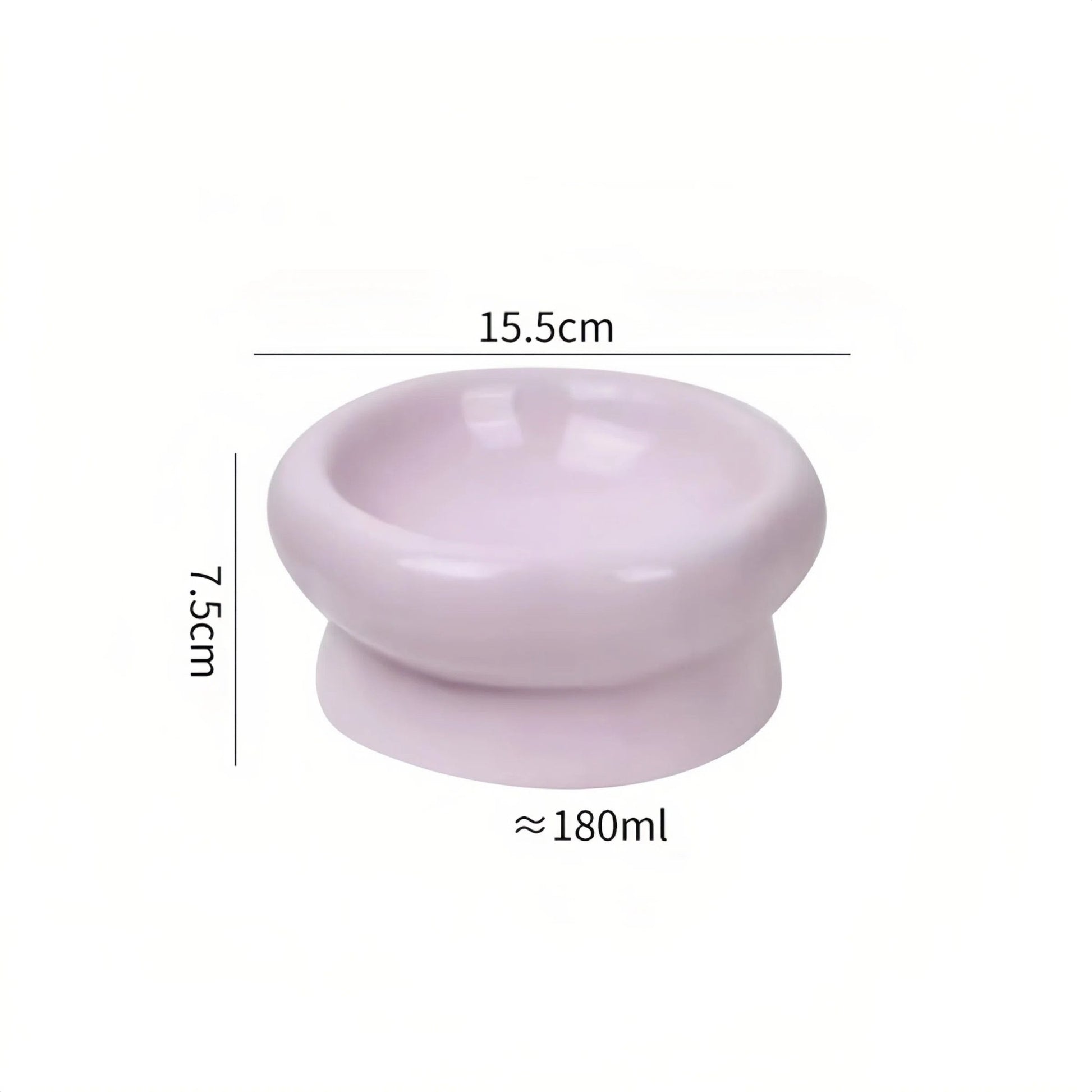 SweetDrip Purple Donut Ceramic Cat Bowl - OKIEEPET