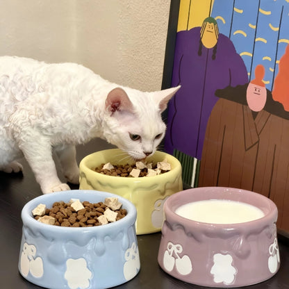 Pre - Order: Sweet Drip Ceramic Pet Bowl - OKIEEPET