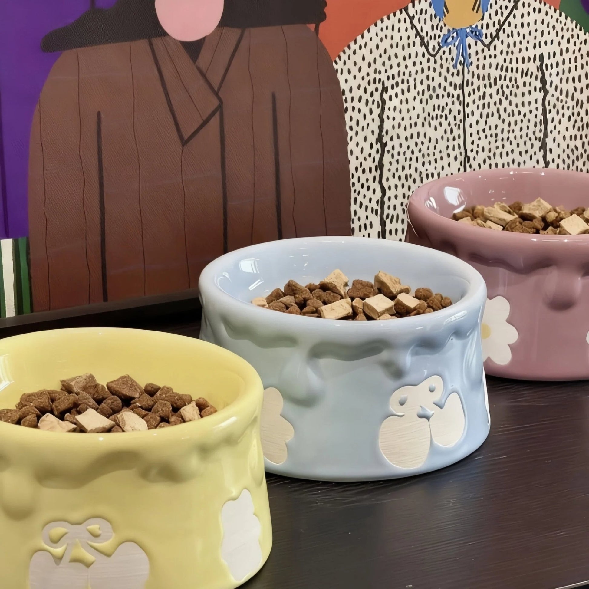 Pre - Order: Sweet Drip Ceramic Pet Bowl - OKIEEPET