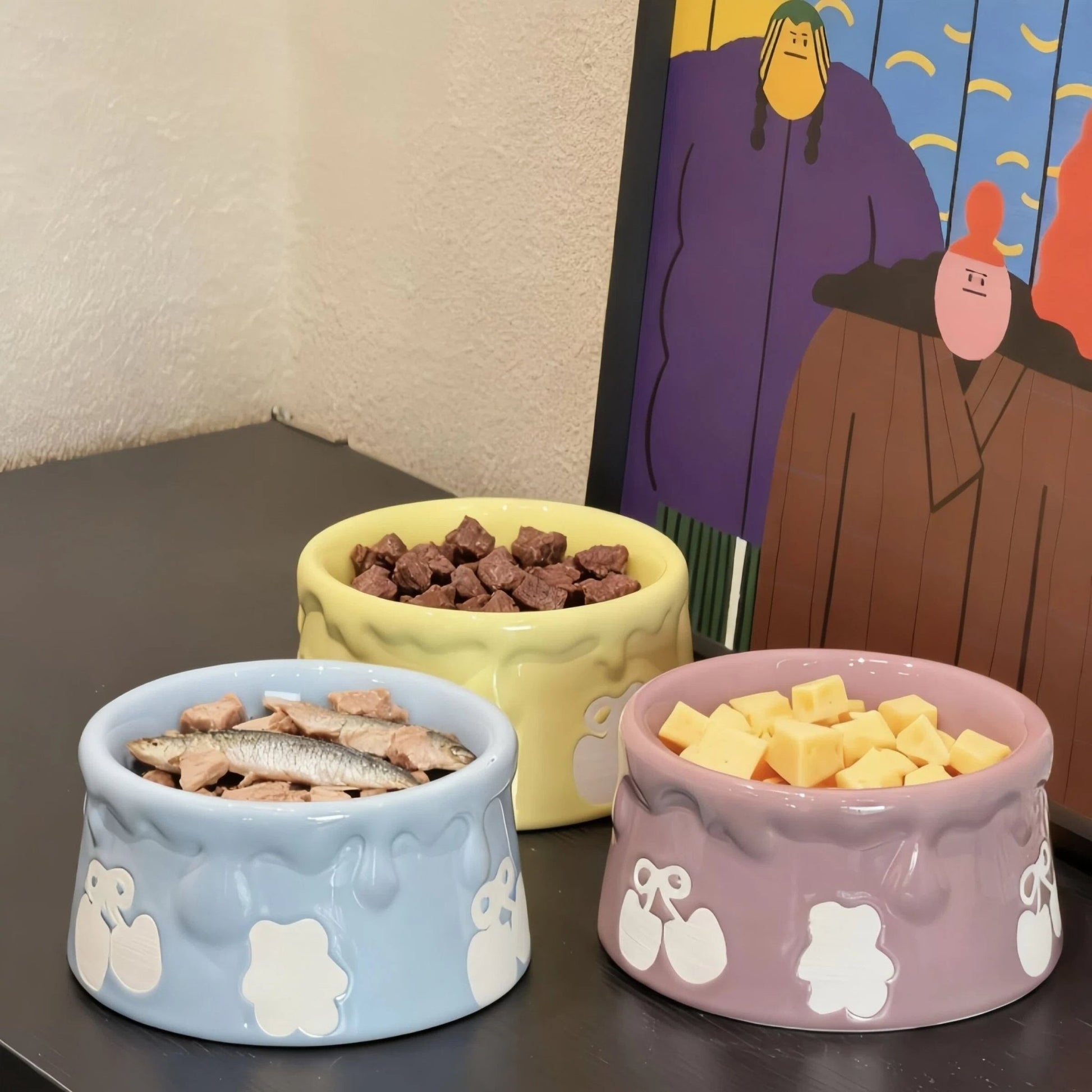 Pre - Order: Sweet Drip Ceramic Pet Bowl - OKIEEPET