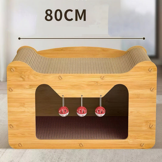 ScratchNest Playhouse Cat Scratcher - OKIEEPET