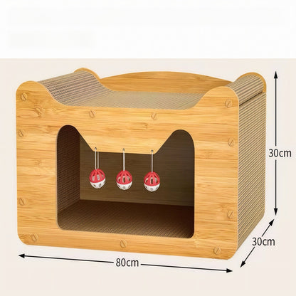 ScratchNest Playhouse Cat Scratcher - OKIEEPET