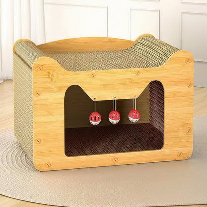 ScratchNest Playhouse Cat Scratcher - OKIEEPET