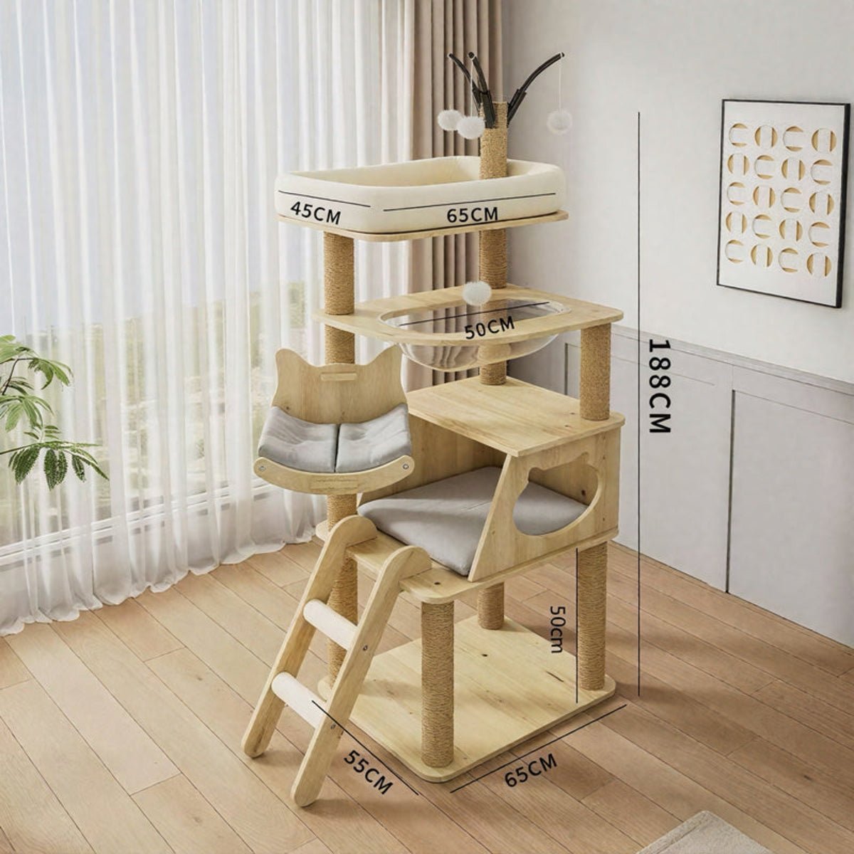 SkyNest Haven Cat Tree - OKIEEPET