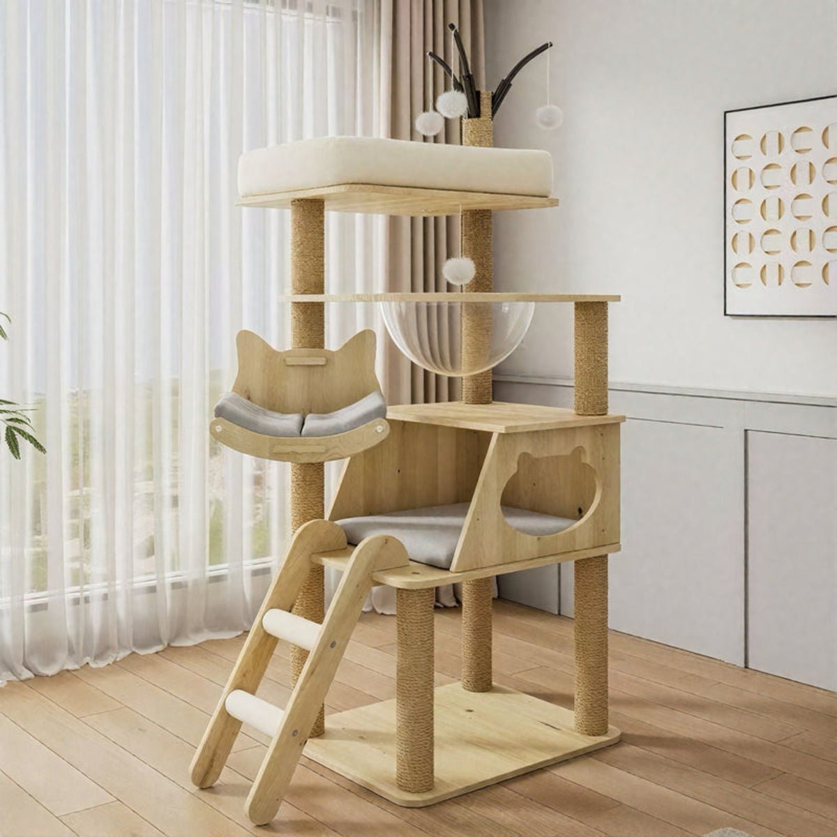 SkyNest Haven Cat Tree - OKIEEPET