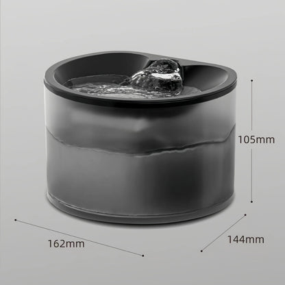 Pet Water Fountain with Natural Spring Flow Black & Green