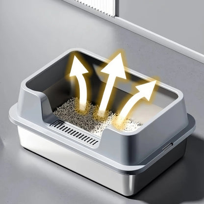 Stainless Steel Litter Tray  - 60cm Extra Large Size