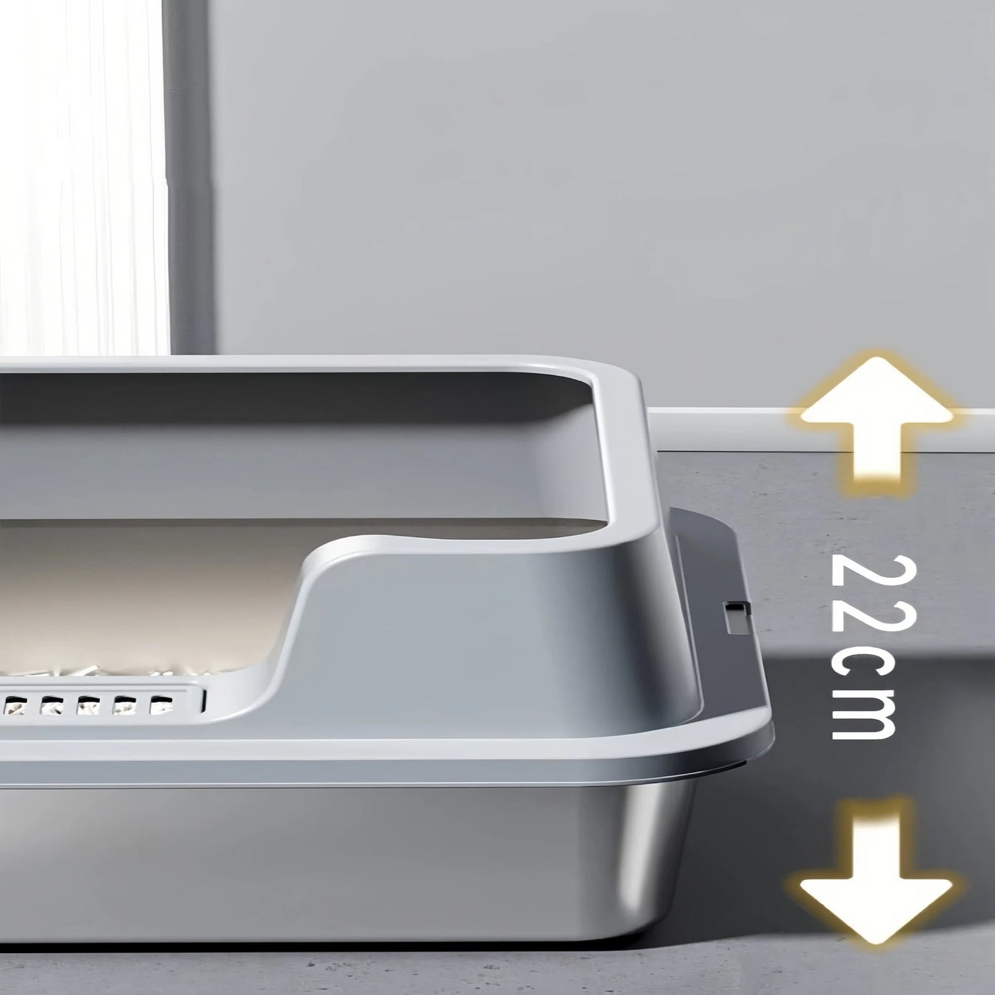 Stainless Steel Litter Tray  - 60cm Extra Large Size