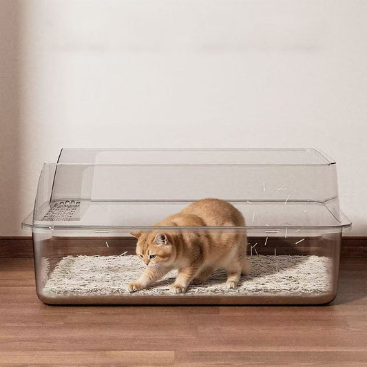 SteelGuard Open Stainless Steel Cat Litter Tray - OKIEEPET