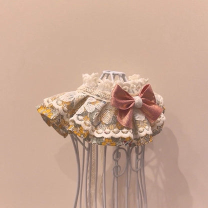 Vintage Floral Accessroies - Beige - OKIEEPET
