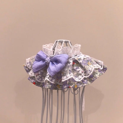 Vintage Floral Accessroies - Purple - OKIEEPET